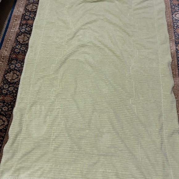 GUC Modern handmade quilt in corals, pinks and greens. Nursery. Needs TLC repair - Picture 4 of 10